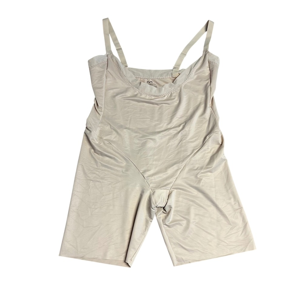 Maidenform Womens Shapewear Bodysuit Beige Firm Control 3XL DM0048